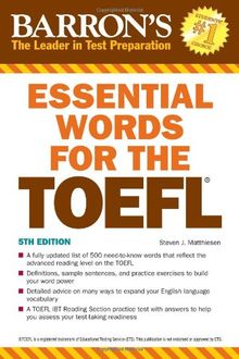 Essential Words for the TOEFL (Barron's Essential Words for the TOEFL)