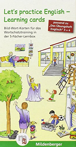 Let´s practice English - Learning cards: Bild-Wort-Kärtchen für das Wortschatztraining