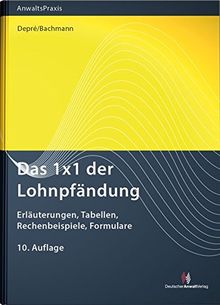 Das 1x1 der Lohnpfändung: Erläuterungen, Tabellen, Rechenbeispiele, Formulare (AnwaltsPraxis)