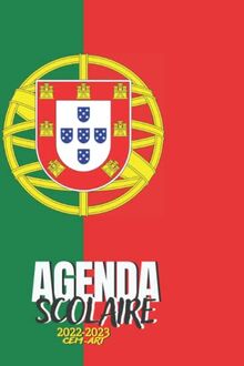 AGENDA: année scolaire 2022 2023, couverture PORTUGAL, pour garçon et fille, collège, lycée et étudiant.