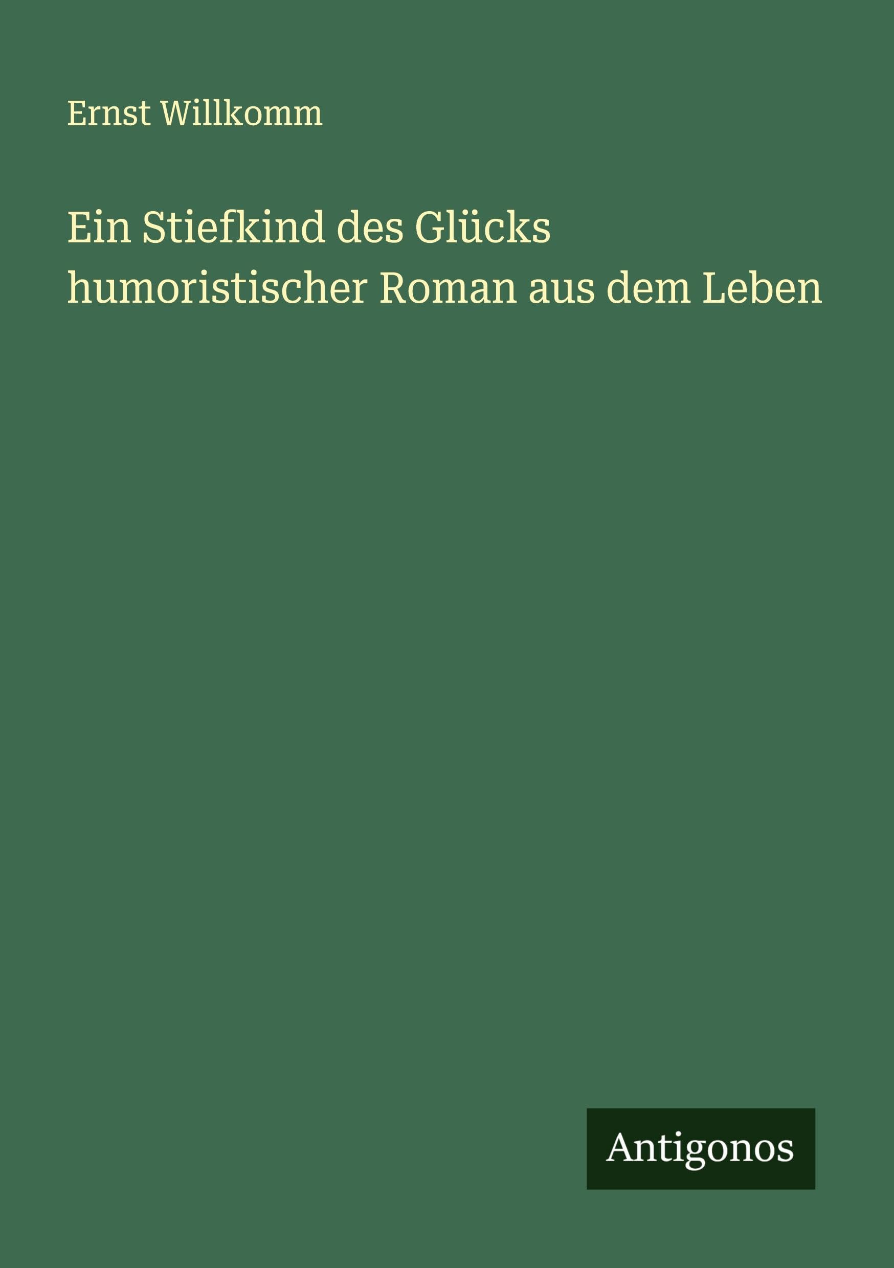 Ein Stiefkind des Glücks humoristischer Roman aus dem Leben