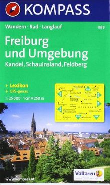 Freiburg und Umgebung: Kandel. Schauinsland. Feldberg. Wander-, Bike-, Reitwege- und Skitourenkarte. Mit Stadtplan. 1:25.000. GPS-genau