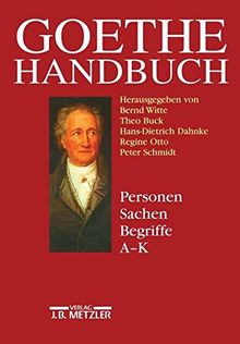 Goethe-Handbuch, 4 Bde. in 5 Tl.-Bdn. u. Register, Bd.4/1, Personen, Sachen, Begriffe, A-K