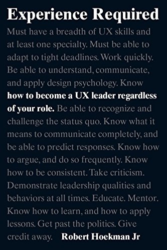 Experience Required: How to become a UX leader regardless of your role (Voices That Matter)