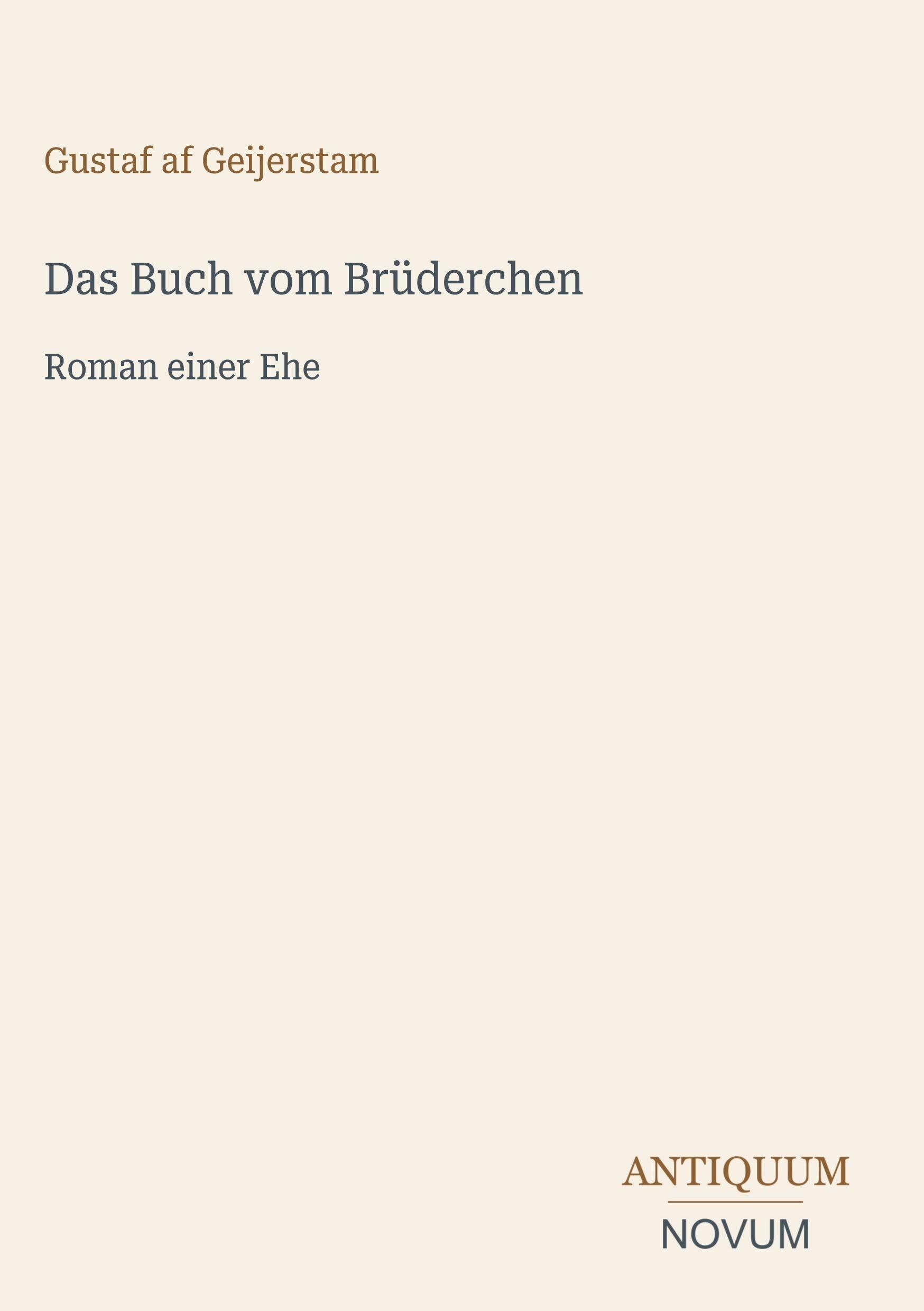 Das Buch vom Brüderchen