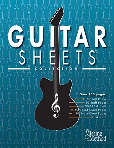 Guitar Sheets Collection: Over 200 pages of Blank TAB Paper, Staff Paper, Chord Chart Paper, Scale Chart Paper, & More