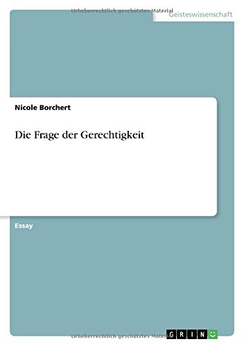 Die Frage der Gerechtigkeit