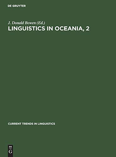 Linguistics in Oceania, 2 (Current Trends in Linguistics, 8, 2)
