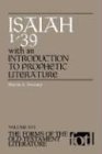 Sweeney, Marvin A. Forms Of Old Testament Literature, Isaiah 1-39 With An Introduction To Prophetic Literat (Forms Of The Old Testament Literature, Band 16)