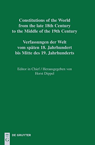 Constitutions of the World from the late 18th Century to the Middle of the 19th Century. The Americas. Constitutional Documents of Mexico 1814–1849: ... nacionales / Nationale Verfassungen