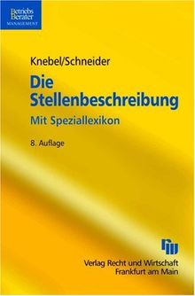 Die Stellenbeschreibung: Mit Speziallexikon