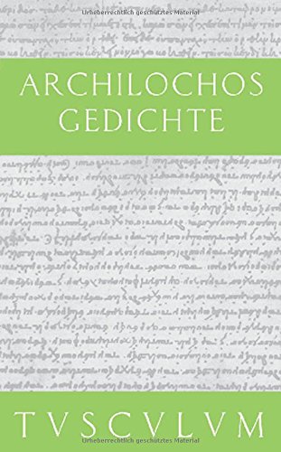 Gedichte (Sammlung Tusculum)