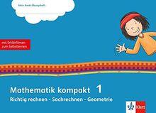 Mathematik kompakt 1: Übungsheft mit Erklärfilmen Klasse 1 (Mein Anoki-Übungsheft)