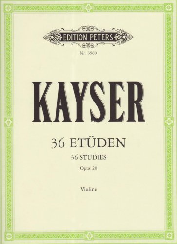 36 Etüden op. 20 Für die Violine