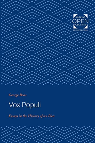 Vox Populi: Essays in the History of an Idea (Seminar in the History of Ideas)