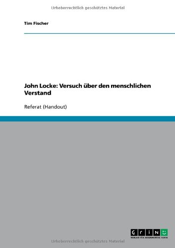 John Locke: Versuch über den menschlichen Verstand