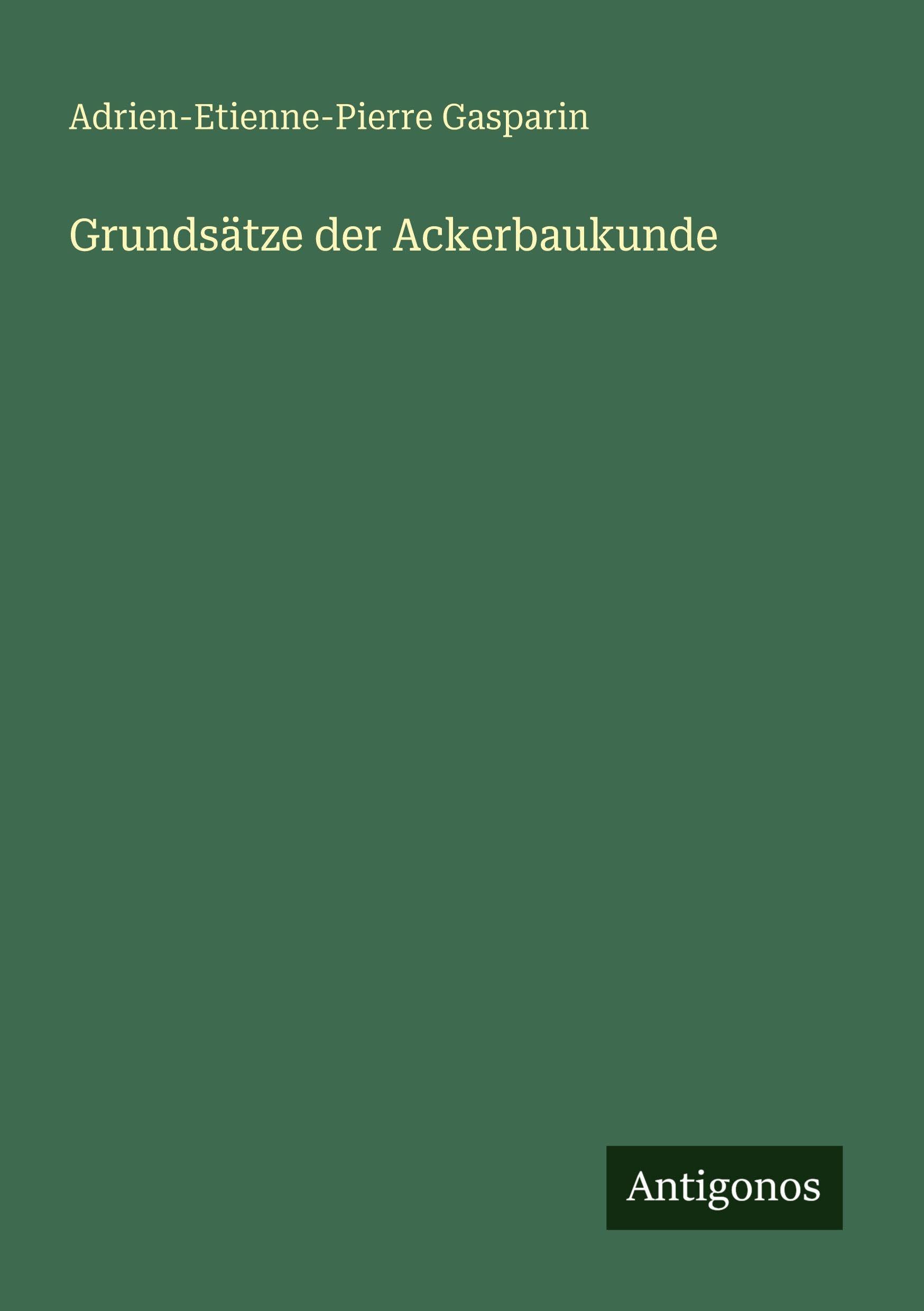 Grundsätze der Ackerbaukunde
