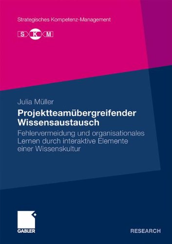 Projektteamübergreifender Wissensaustausch: Fehlervermeidung und organisationales Lernen durch interaktive Elemente einer Wissenskultur (Strategisches Kompetenz-Management)