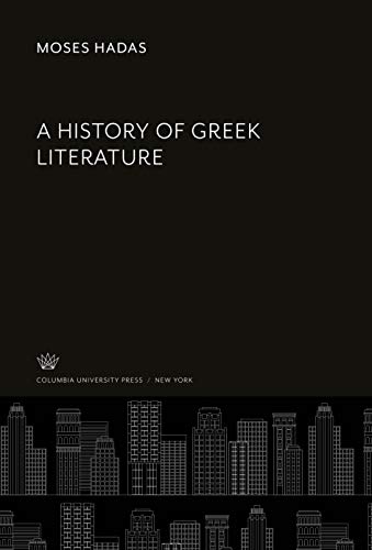 A History of Greek Literature