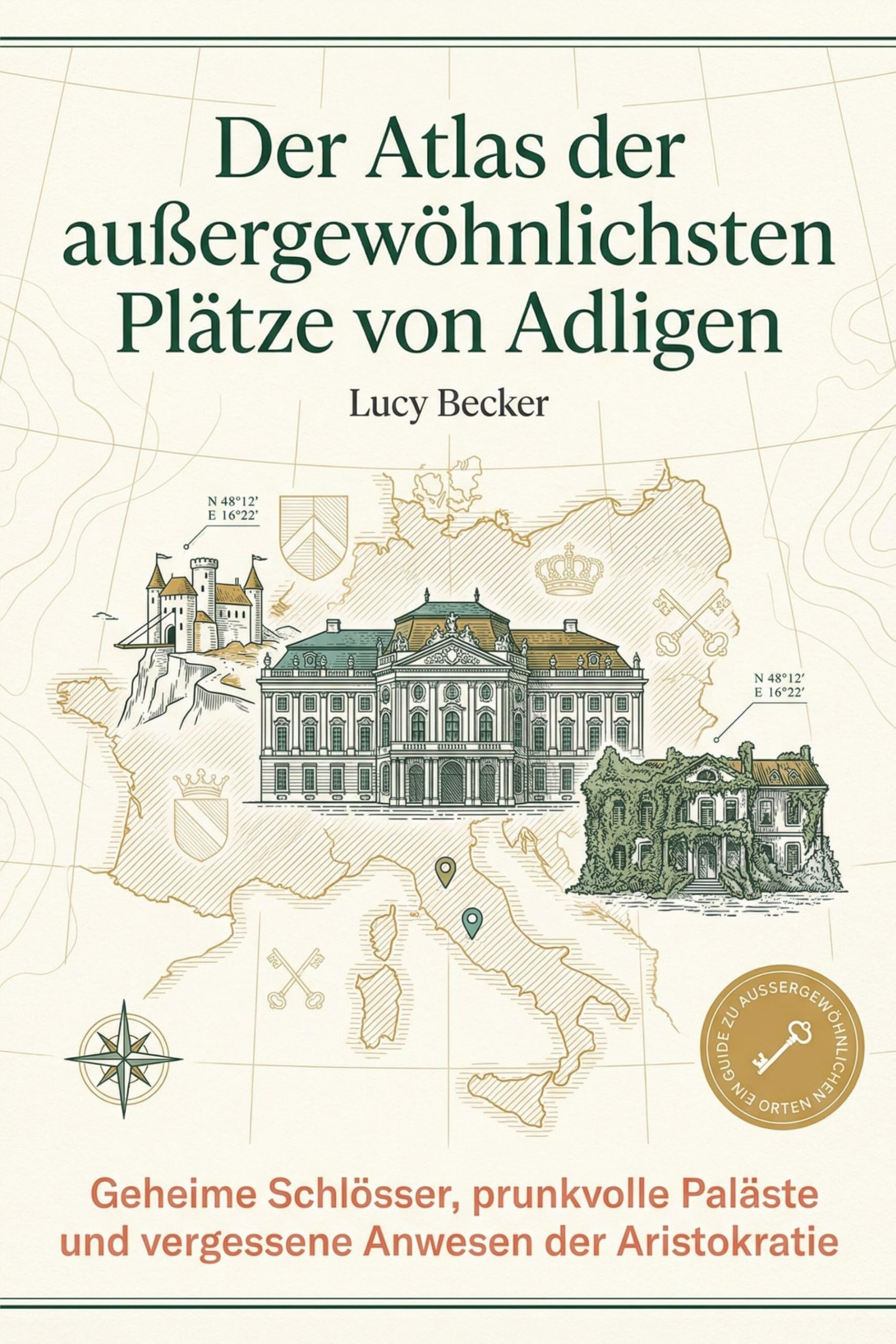 Der Atlas der außergewöhnlichsten Plätze von Adligen: Geheime Schlösser, prunkvolle Paläste und vergessene Anwesen der Aristokratie. Das perfekte Geschenk für Historien- und Architektur-Liebhaber