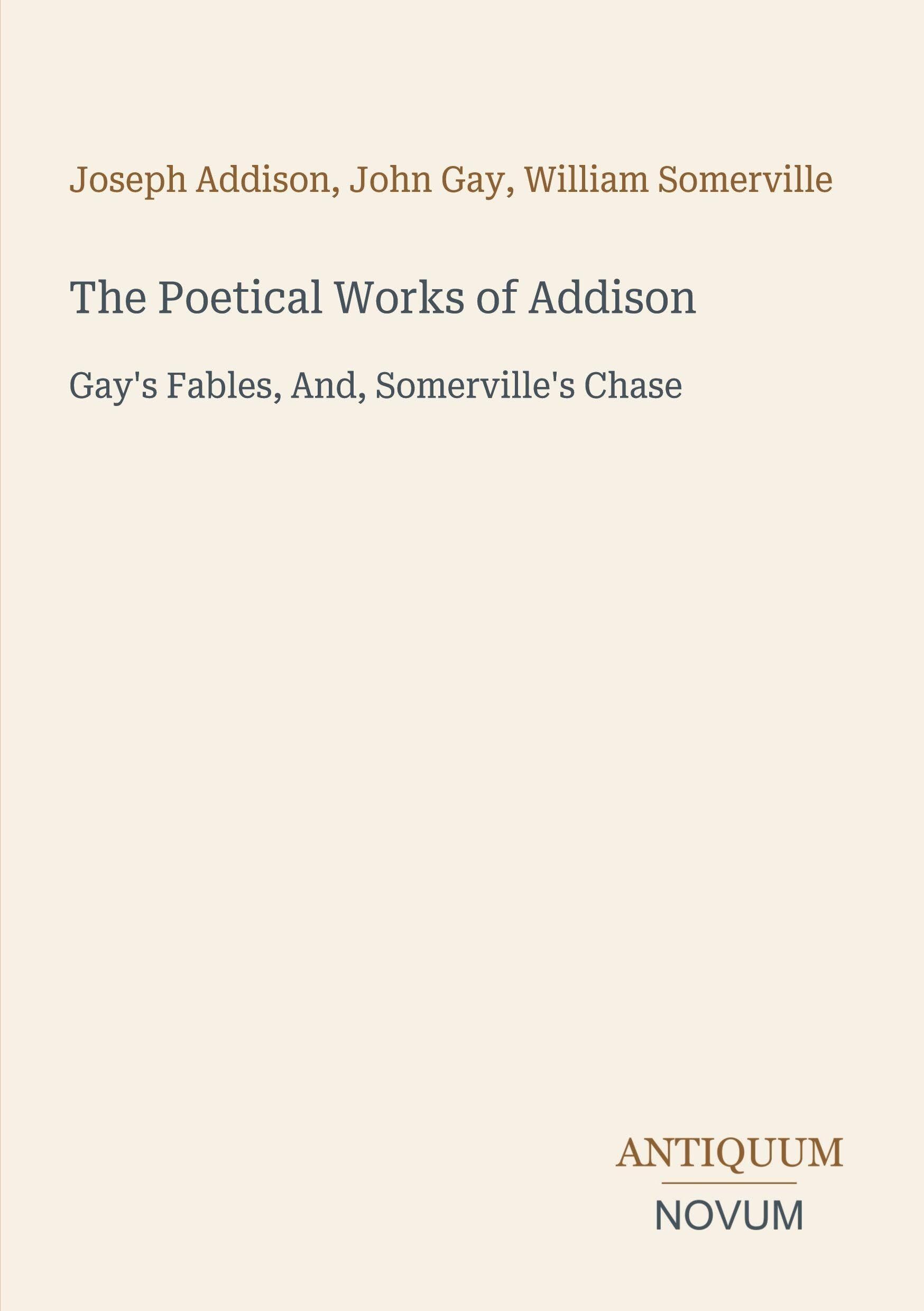 The Poetical Works of Addison