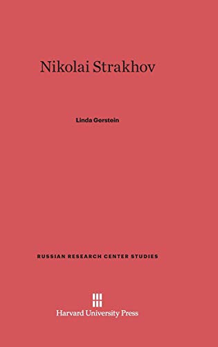 Nikolai Strakhov (Russian Research Center Studies, Band 65)