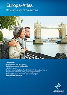 Aral Europa-Atlas: Reisekarten und Ortsverzeichnis