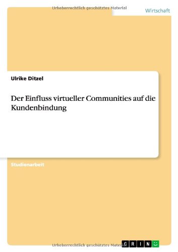 Der Einfluss virtueller Communities auf die Kundenbindung