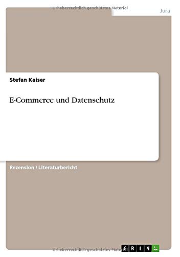 E-Commerce und Datenschutz