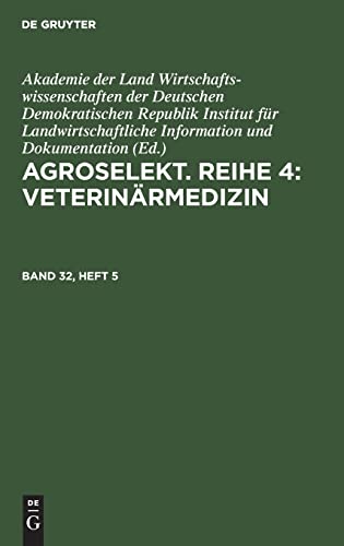 Agroselekt. Reihe 4: Veterinärmedizin