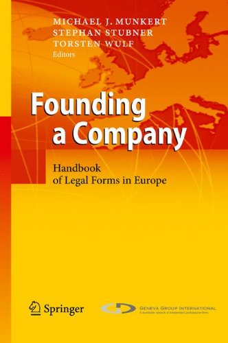 Founding a Company: Handbook of Legal Forms in Europe