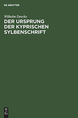 Der Ursprung der kyprischen Sylbenschrift: Eine paläographische Untersuchung