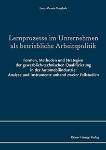 Lernprozesse im Unternehmen als betriebliche Arbeitspolitik: Formen, Methoden und Strategien der gewerblich-technischen Qualifizierung in der ... und Instrumente anhand zweier Fallstudien