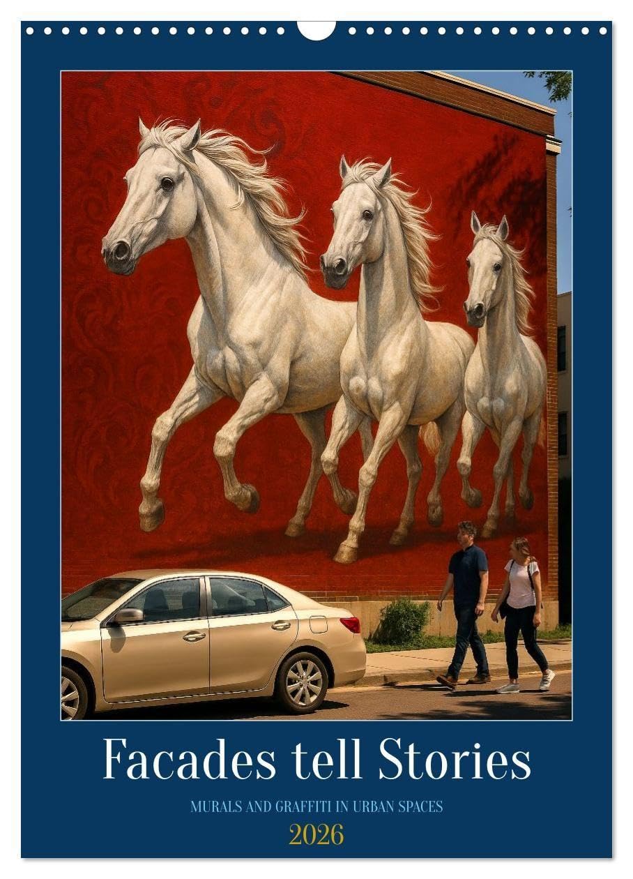 Facades tell Stories (Wall Calendar 2026 DIN A3 portrait), CALVENDO 12 Month Wall Calendar: Graffiti is a thing of the past – the future belongs to the art gallery on the street. (CALVENDO Art)