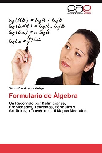 Formulario de Álgebra: Un Recorrido por Definiciones, Propiedades, Teoremas, Fórmulas y Artificios; a Través de 115 Mapas Mentales.