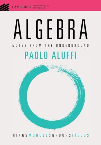 Paolo Aluffi Algebra, Notes From The Underground (Cambridge Mathematical Textbooks)