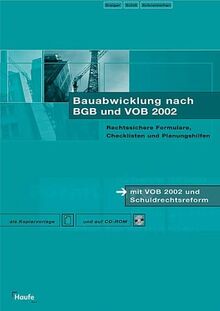 Bauabwicklung nach BGB und VOB 2002, m. CD-ROM