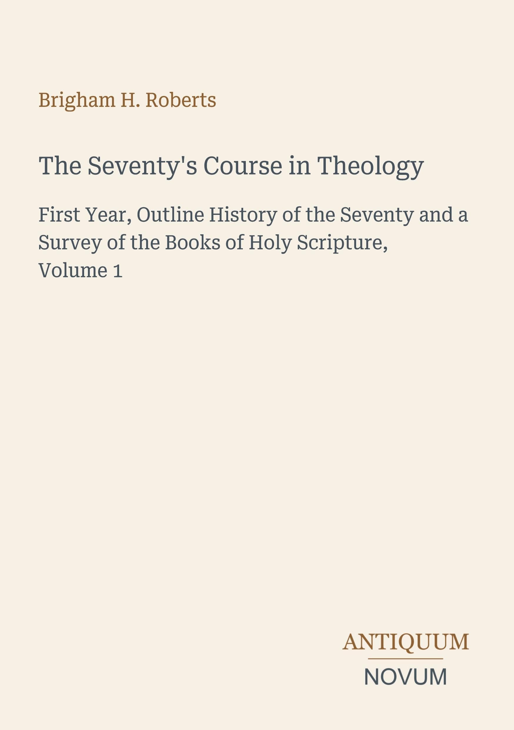 The Seventy's Course in Theology