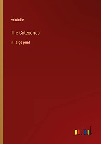 The Categories: in large print
