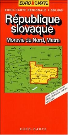 RV Euro-Regionalkarte 1:300 000 Slowakei - Nordmähren, Matra