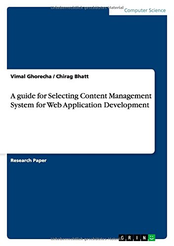 A guide for Selecting Content Management System for Web Application Development