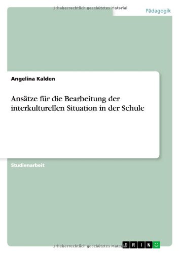 Ansätze für die Bearbeitung der interkulturellen Situation in der Schule