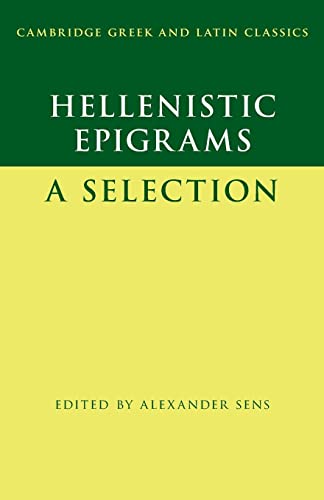 Cambridge Greek and Latin Classics   Hellenistic Epigrams Kartoniert (TB)