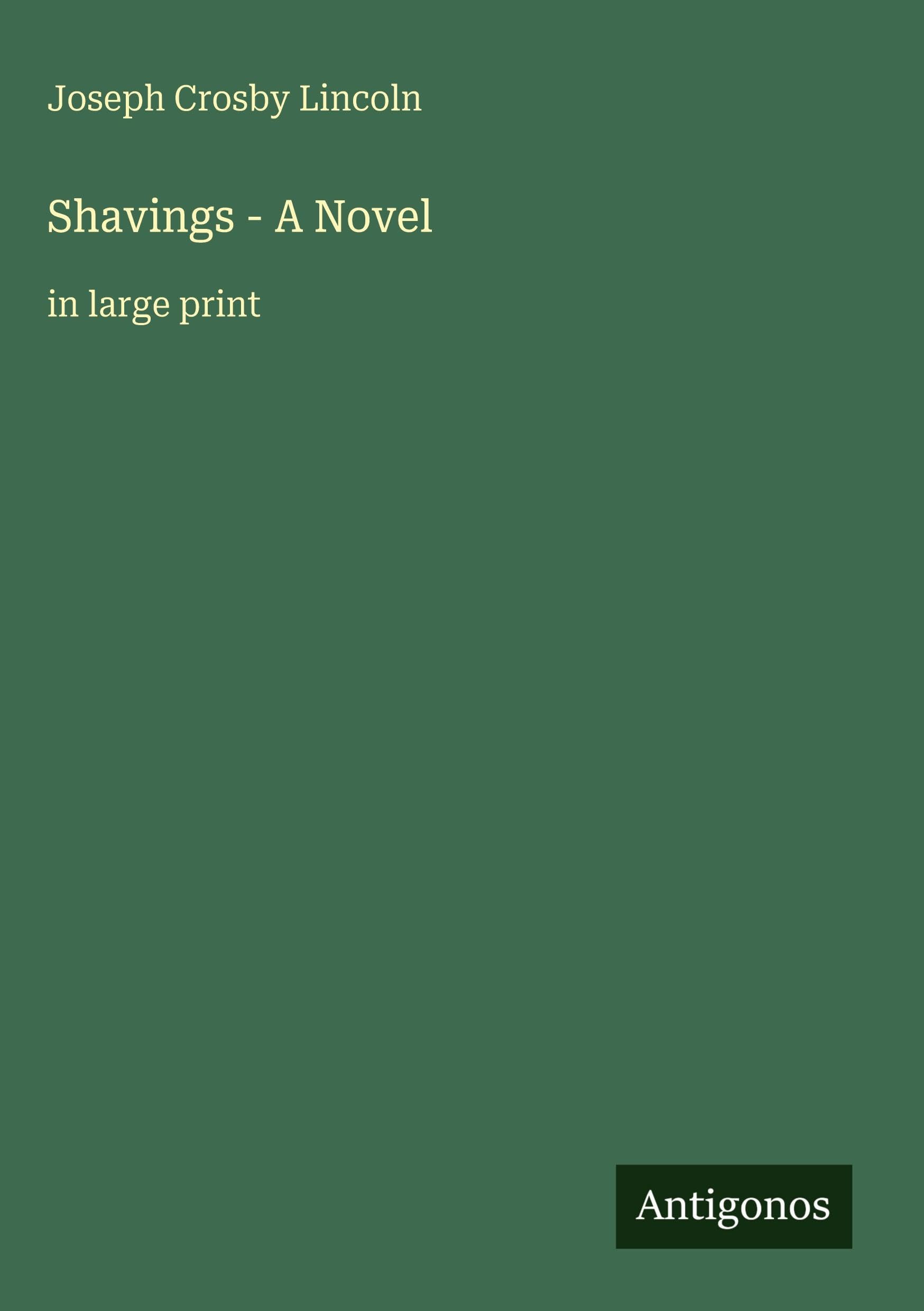 Shavings - A Novel: in large print