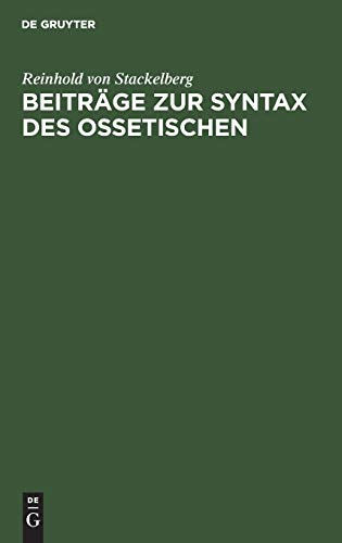 Beiträge zur Syntax des Ossetischen