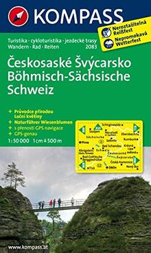 Böhmisch-Sächsische Schweiz /Českosaské Švýcarsko: Wanderkarte mit Naturführer tschechisch /deutsch, Radrouten und Reitwegen. GPS-genau. 1:50000 (KOMPASS-Wanderkarten, Band 2083)