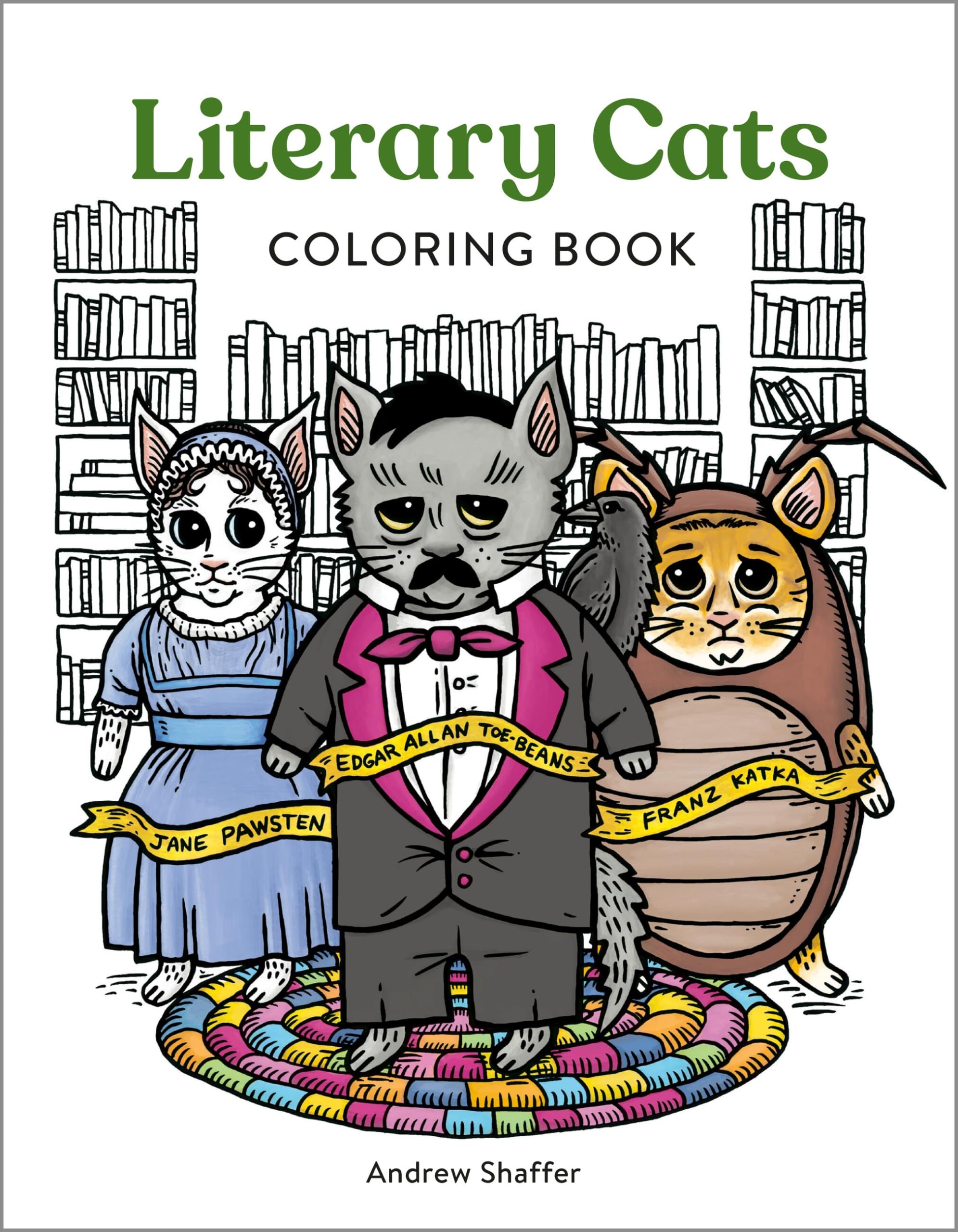 Shaffer, Andrew: Literary Cats Coloring Book