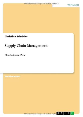 Supply Chain Management: Idee, Aufgaben, Ziele