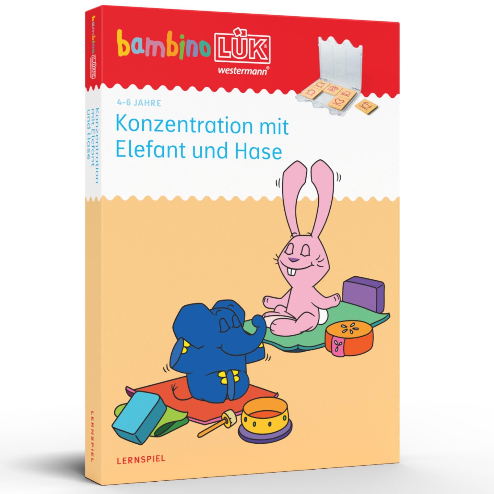 bambinoLÜK-Set: Kindergarten/Vorschule Konzentration mit Elefant und Hase (bambinoLÜK-Sets: Kasten + Übungsheft/e)