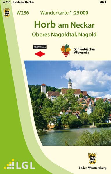 W236 Wanderkarte 1:25000 Horb am Neckar: Oberes Nagoldtal, Nagold